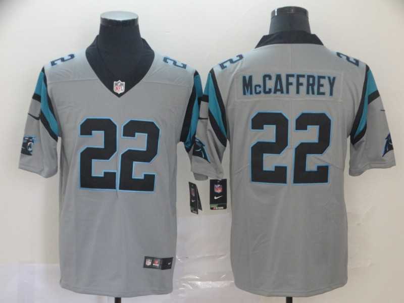 Nike Panthers 22 Christian McCaffrey Silver Inverted Legend Limited Jersey,We sell and wholesale Nike Panthers 22 Christian McCaffrey Silver Inverted Legend Limited Jersey on line form chian!